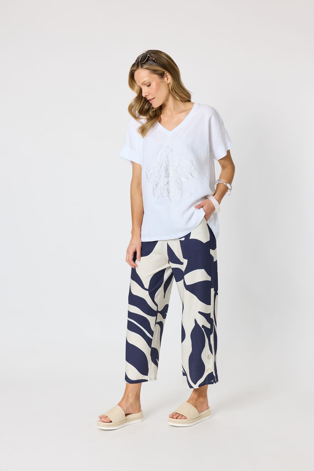 Bay Leaf Print Pant