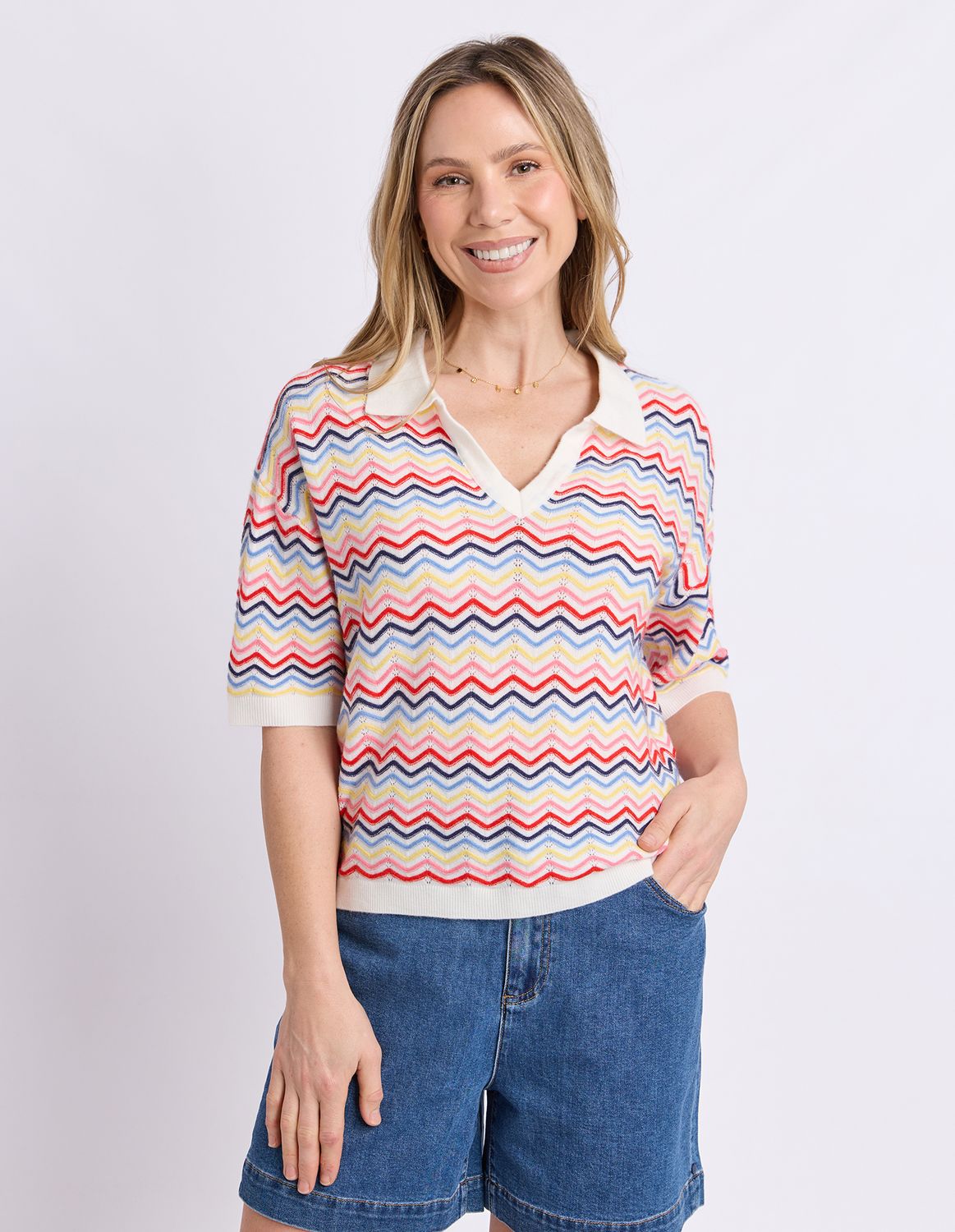 Market Morning Knit Polo