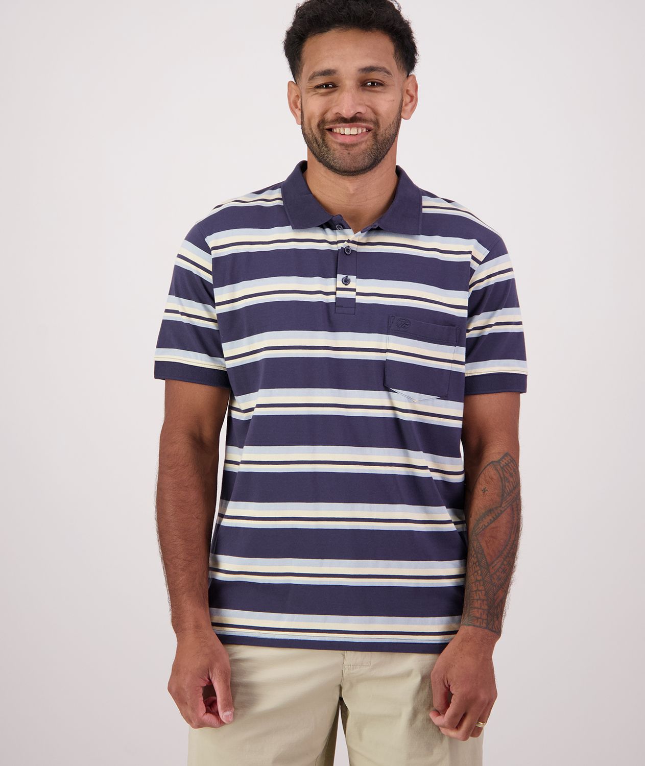 Waimate Mens Stripe Polo
