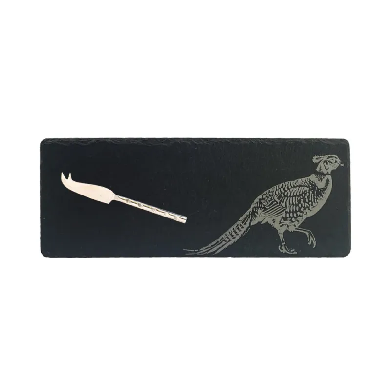Selbrae House Mini Slate Cheese Board And Knife Set