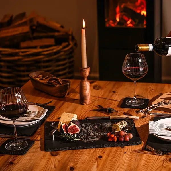 Selbrae House Medium Slate Serving Tray Highland Cow