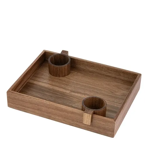 Gather Reversible Chip &amp; Dip Tray With Bowls