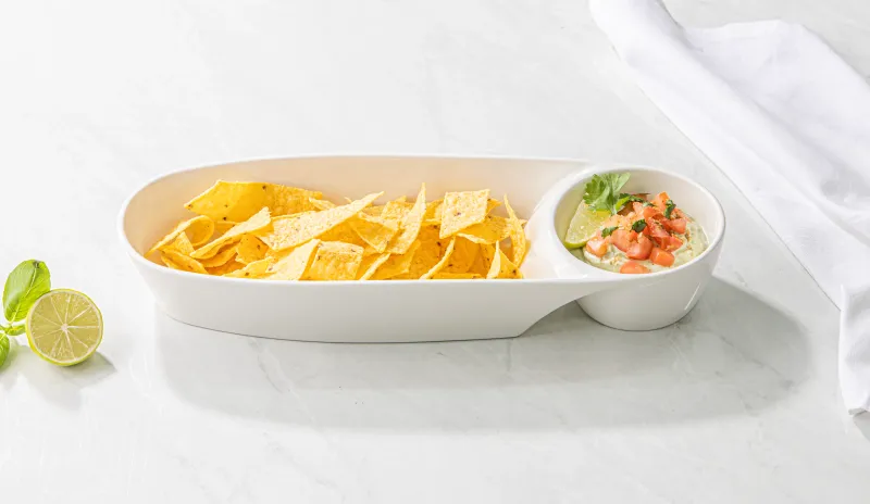 Oval Chip &amp; Dip Bowl