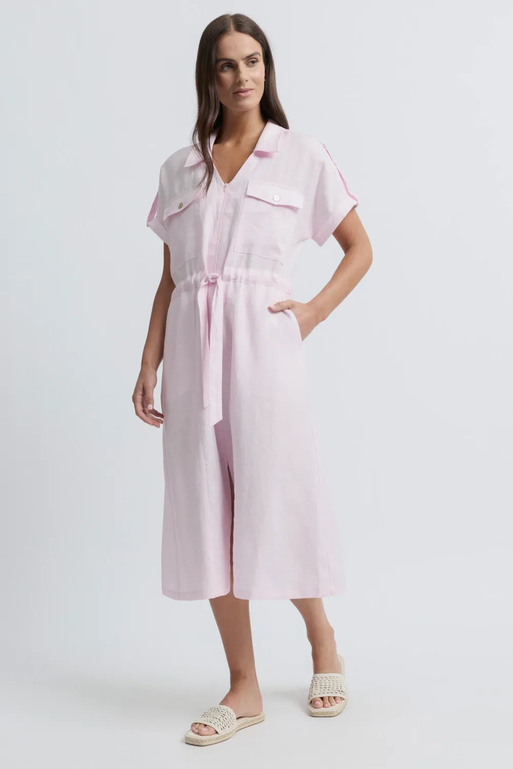 Tirari Utility Dress, Colour: Shell 2, Size: 8