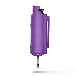 Hard Case Personal Defense Pepper Spray Keychain With Belt Clip Purple