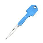 Mini Key Folding Knife High Hardness Pocket Outdoor Survival Knife Blue
