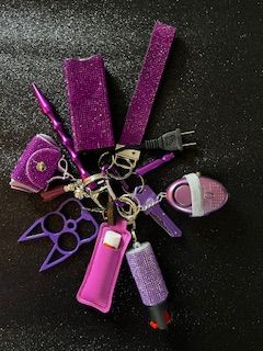 10 Pc Bling Set Purple with coin purse