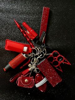 10 Pc Bling Set Red with coin purse