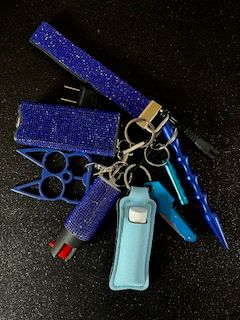 8 Pc Bling Set without coin purse Blue