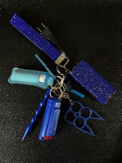 8 Pc Bling Set without coin purse Blue