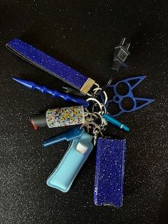 8 Pc Bling Set without coin purse Blue