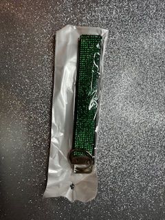Bling Keychain Wristlet Green