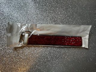 Bling Keychain Wristlet Red