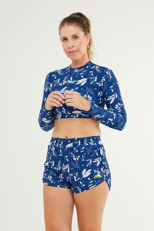 Printed JetFit Cropped Top