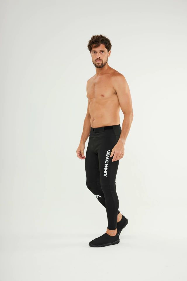Man wearing Johnn Brava neoprene 1.0mm wetsuit pants