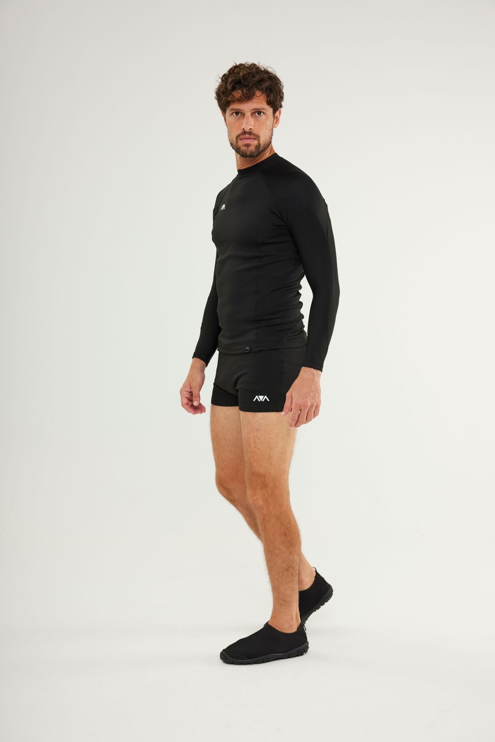 Man wearing Johnn Brava neoprene 1.5mm wetsuit top - view 2