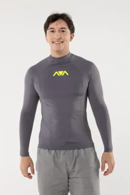 Men's Slim Gray Lycra Shirt — UPF 50+