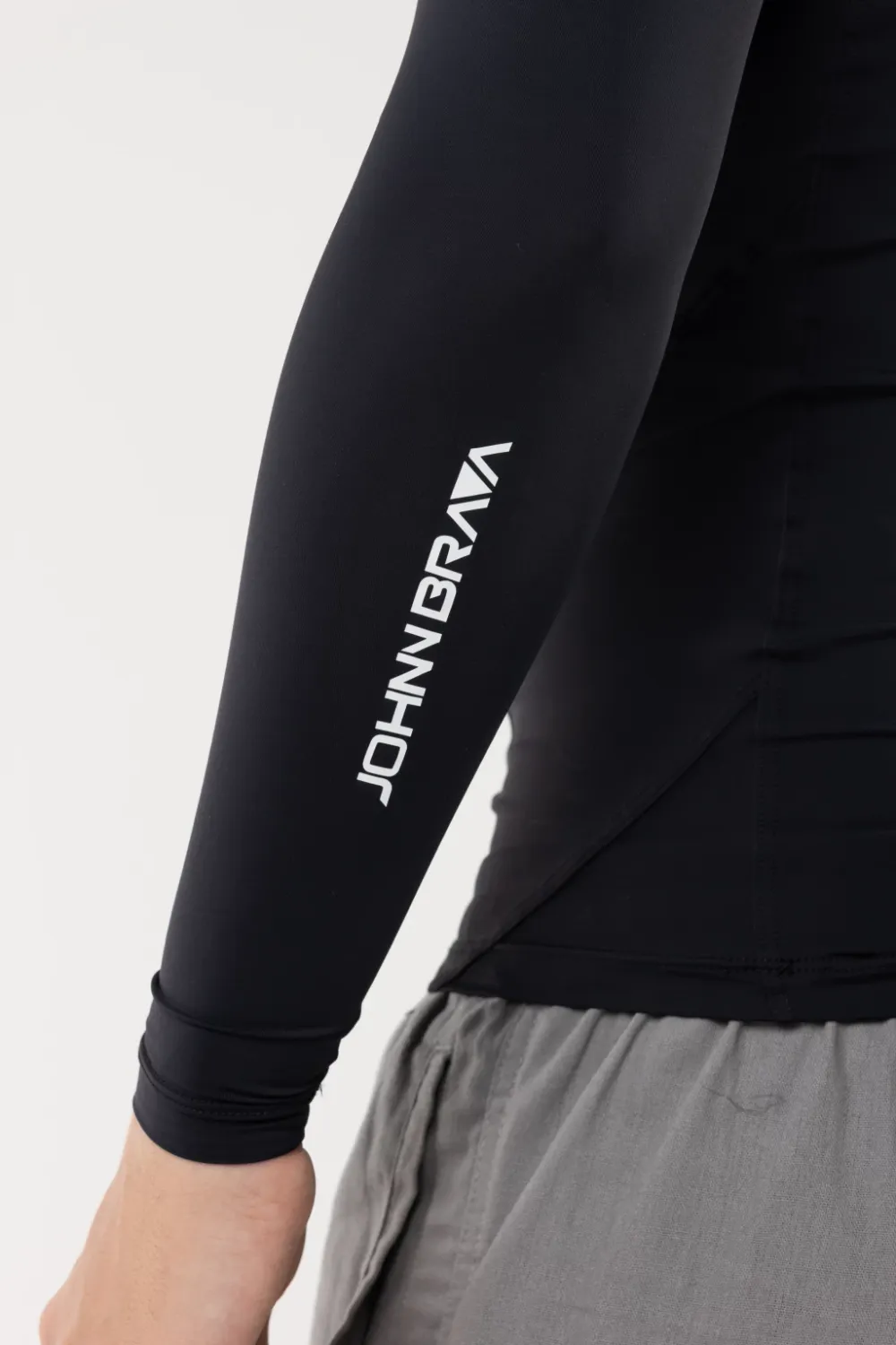 Men's Slim Black Dryfit Lycra Shirt - UPF 50+