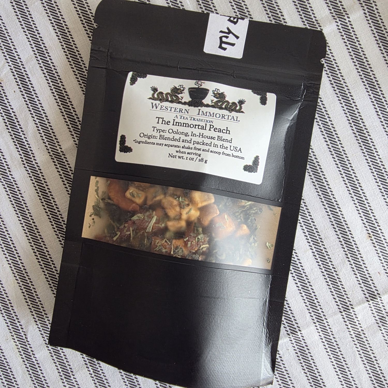 Immortal Peach, Oolong Tea with Real Dried Fruit