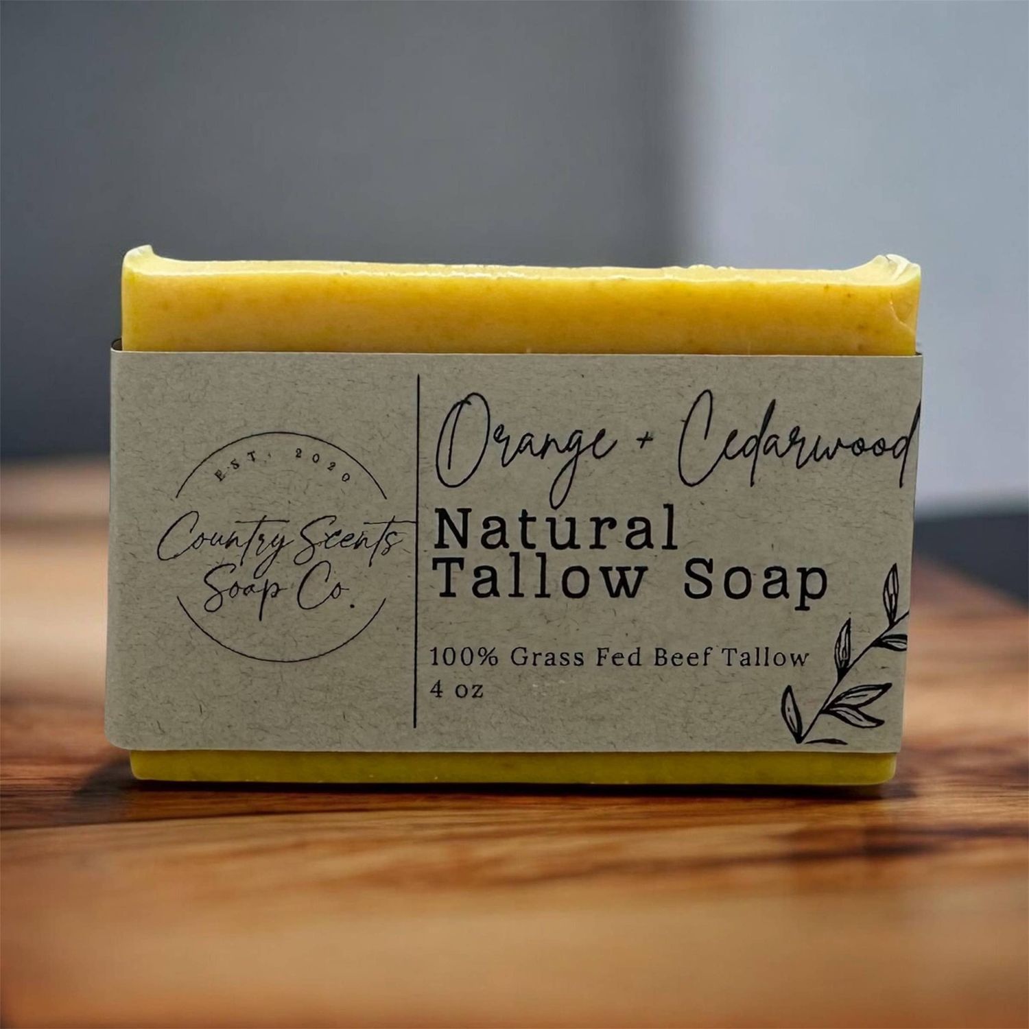Orange + Cedarwood Tallow Soap