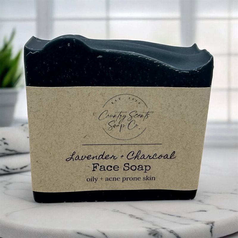 Lavender + Charcoal Face Soap