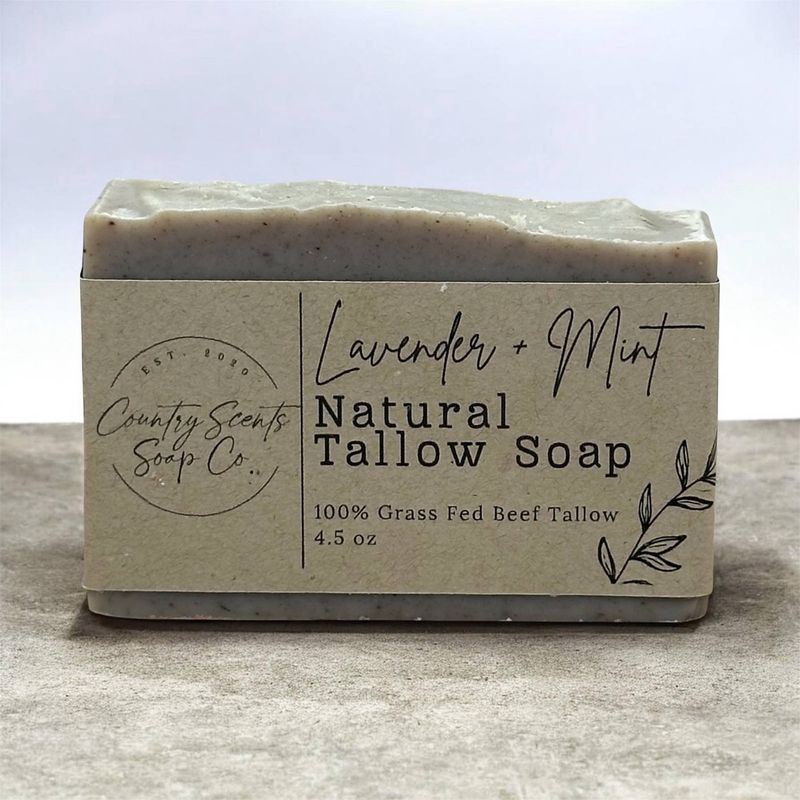 Lavender + Mint Tallow Soap