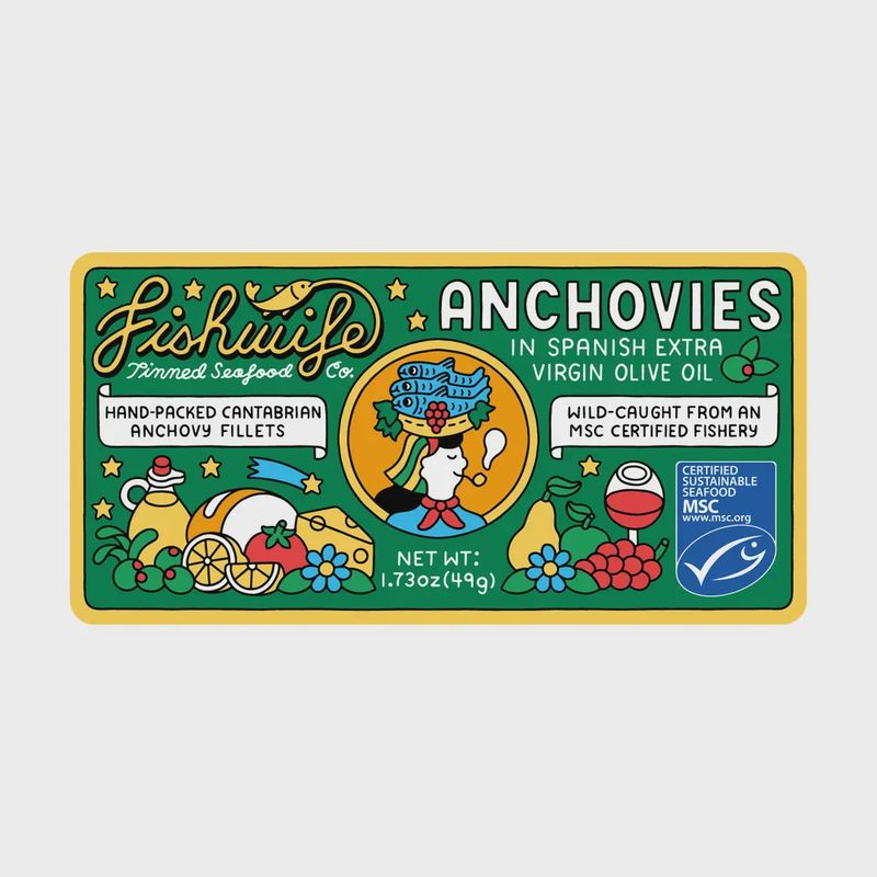 Fishwife Cantabrian Anchovies in Extra Virgin Olive Oil