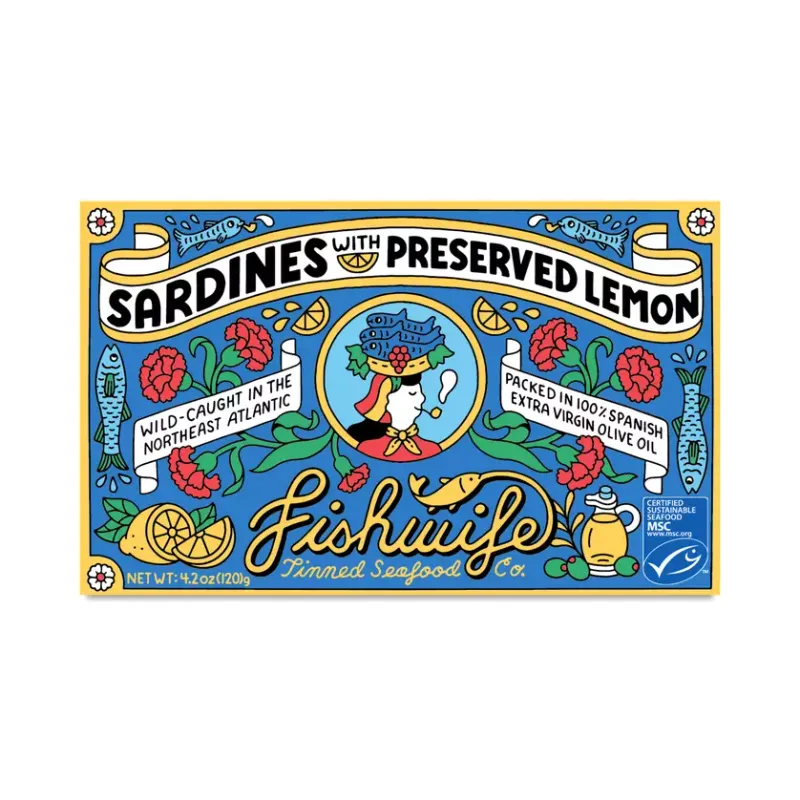 Fishwife Sardines with Preserved Lemon
