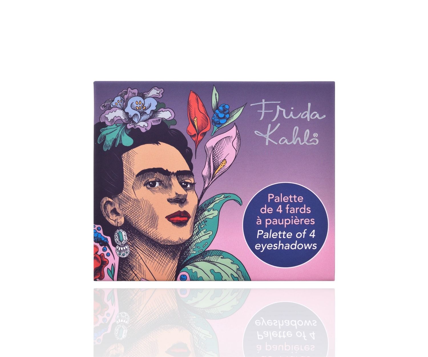 Frida Kahlo Eyeshadow Palette 4 Colors/brush+mirror