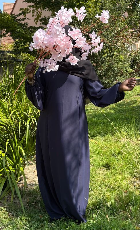 Robe Allaitement - Zip vertical Bleu Foncé