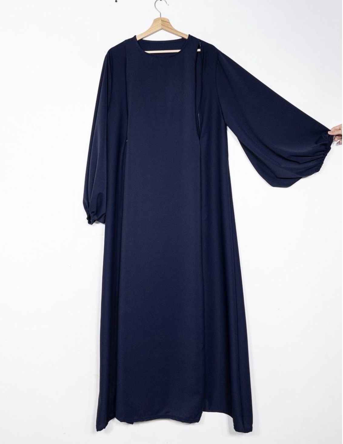 Robe Allaitement - Zip vertical Bleu Foncé