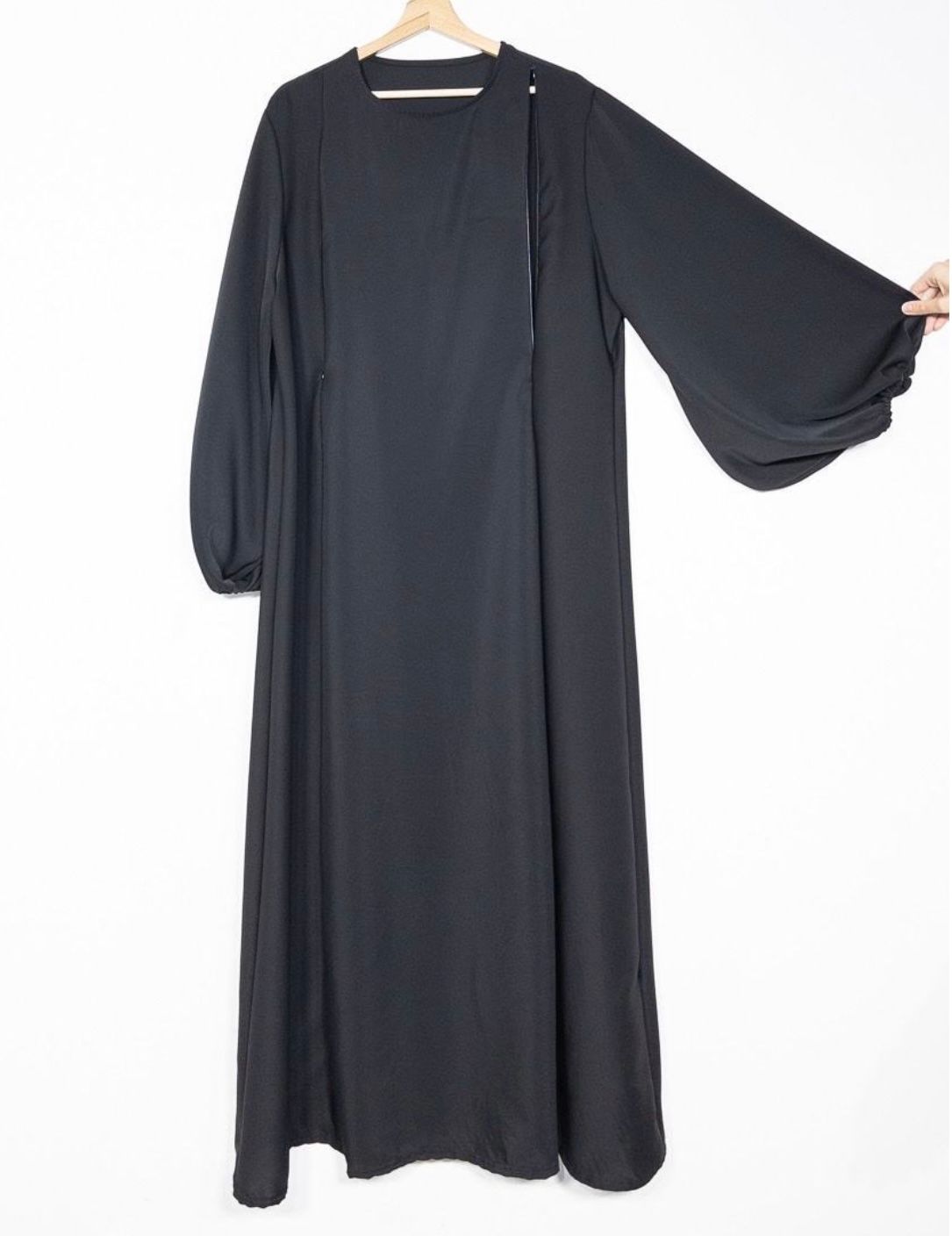 Robe Allaitement - Zip vertical Noir