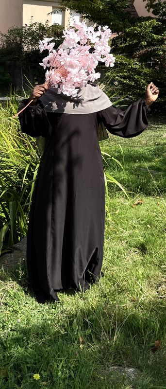 Robe Allaitement - Zip vertical Noir