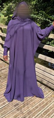 Abaya à Capuche - Violet