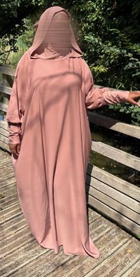Abaya à Capuche - Vieux Rose