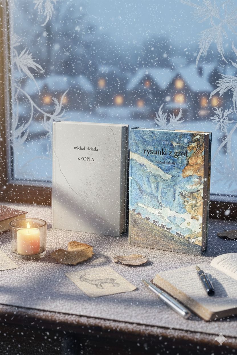 Tomiki: "Rysunki z grot" i "Kropla" Michała Dziudy