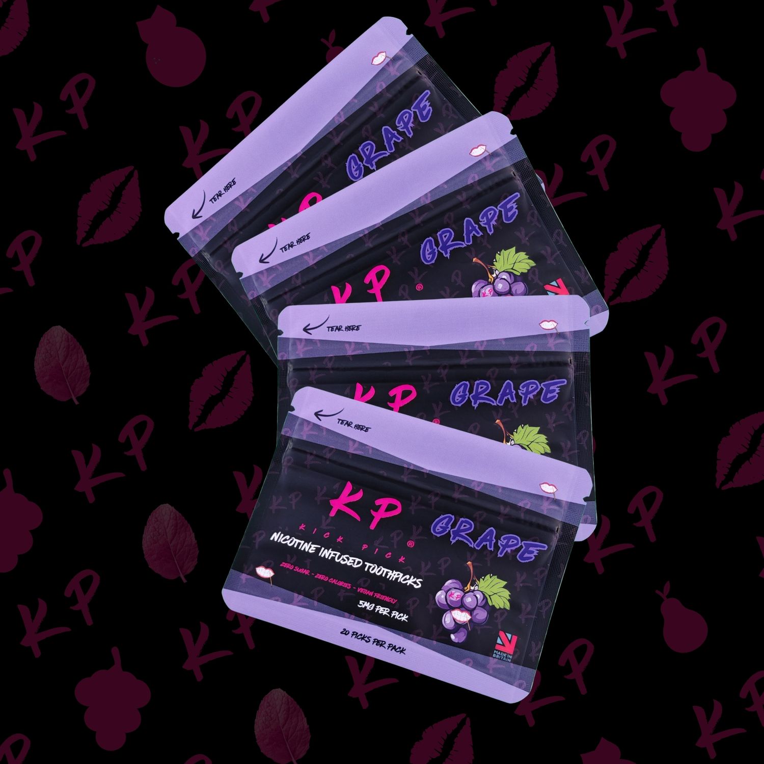 GRAPE     NICOTINE TOOTHPICKS 4PACK