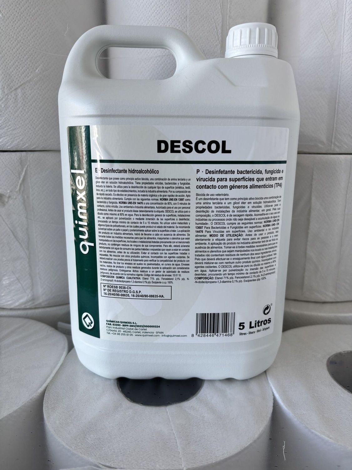 VIRICIDA HIDRO ALCOHOLICO MULTIUSOS 5L