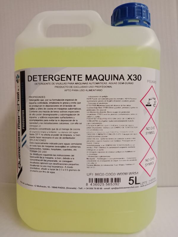 DETERGENTE DE MAQUINA X30