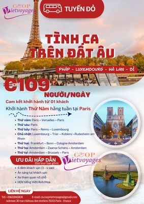 Tuyến đỏ Goeugo 109€/ngày/khách