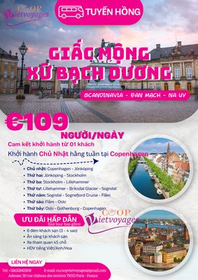 Tuyến hồng Goeugo 109€/ngày/khách
