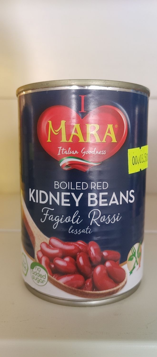 BOILED RED KIDNEY BEANS 400g