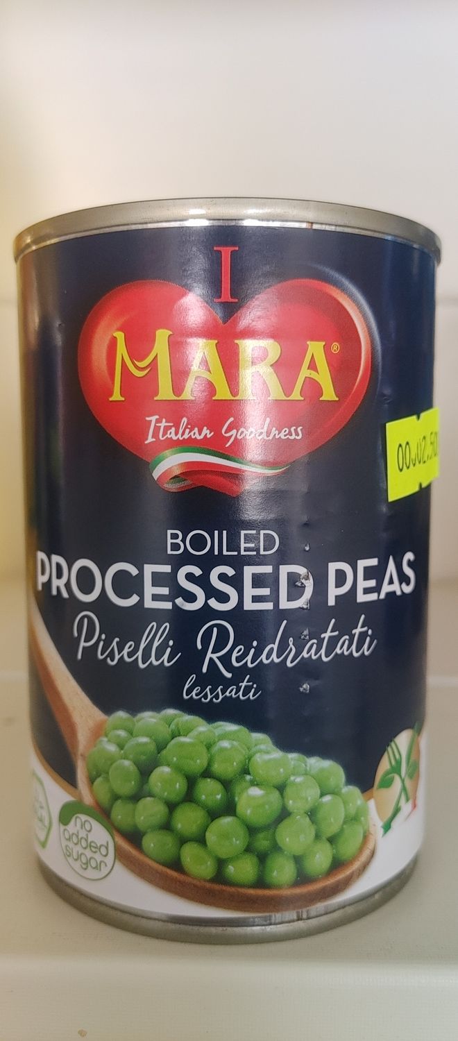 BOILED PROCESSED PEAS 400g