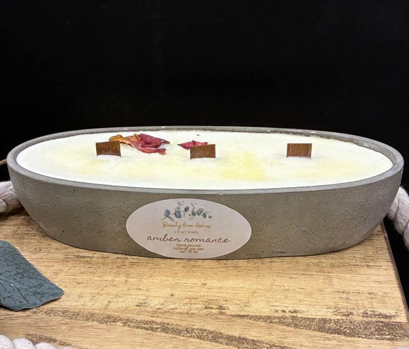 10 oz Canoe, Amber Romance, Gray