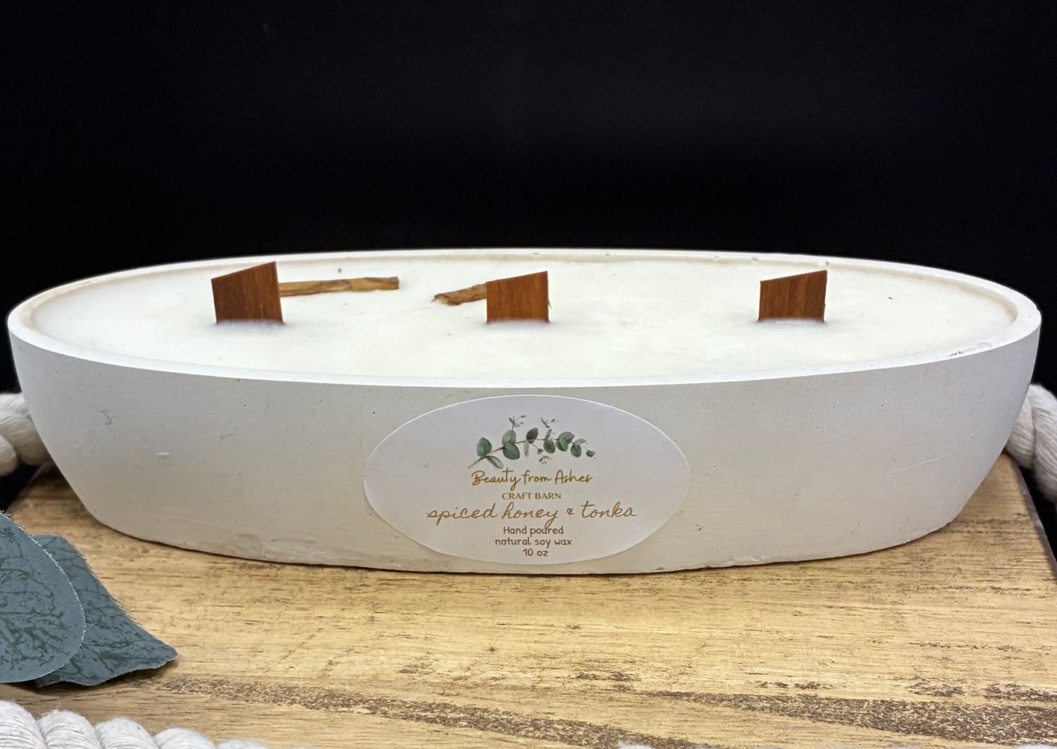 10 oz Canoe , Spiced Honey & Tonka , White