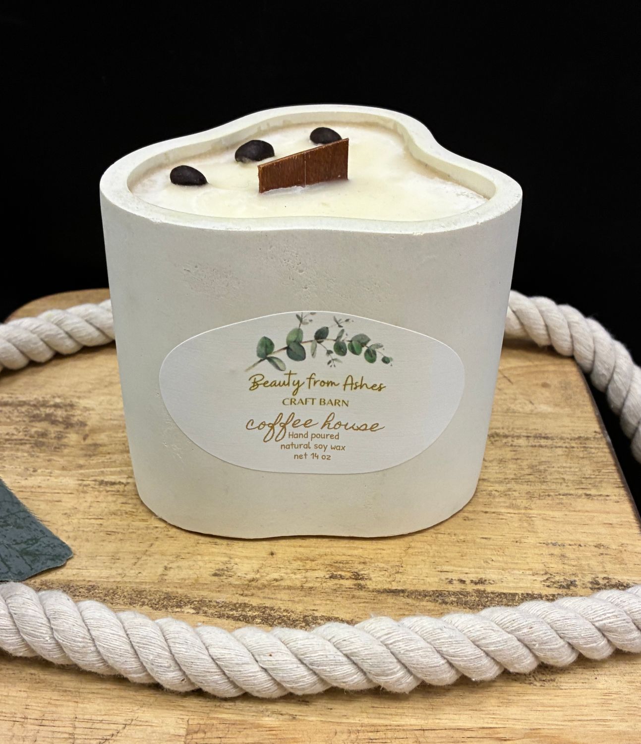 14 oz Wasabi, Coffee House, White