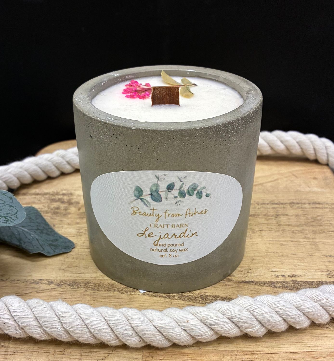 08 oz Round,  LeJardin, Gray