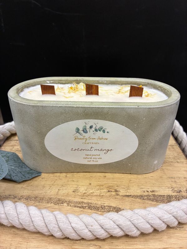 14 oz Oval, Coconut Mango, Gray