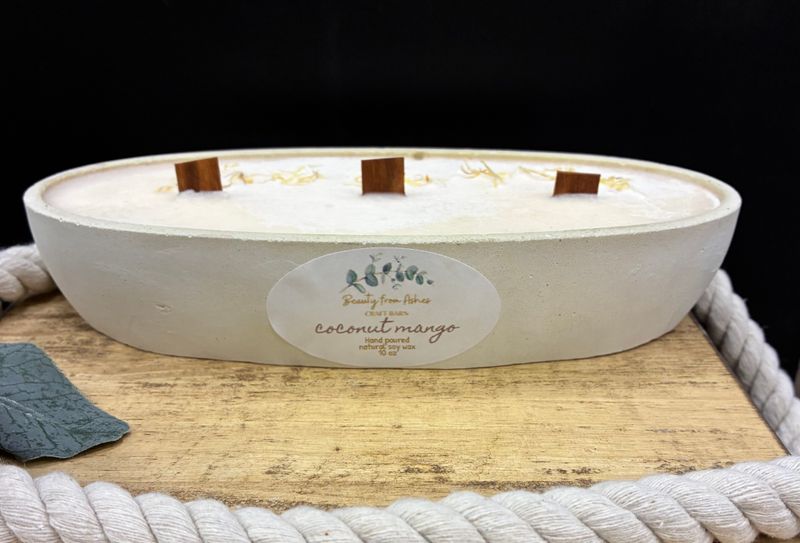 10 oz Canoe, Coconut Mango, White