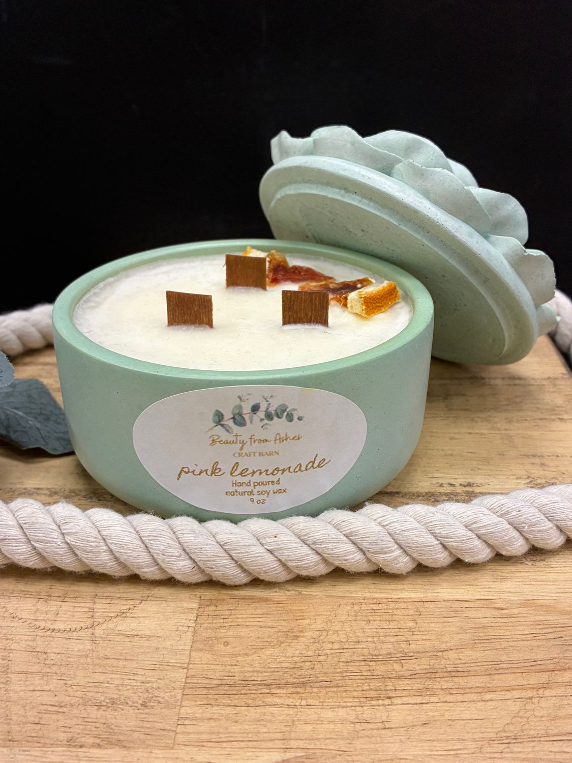 09 oz Camelia, Pink Lemonade, Mint Green